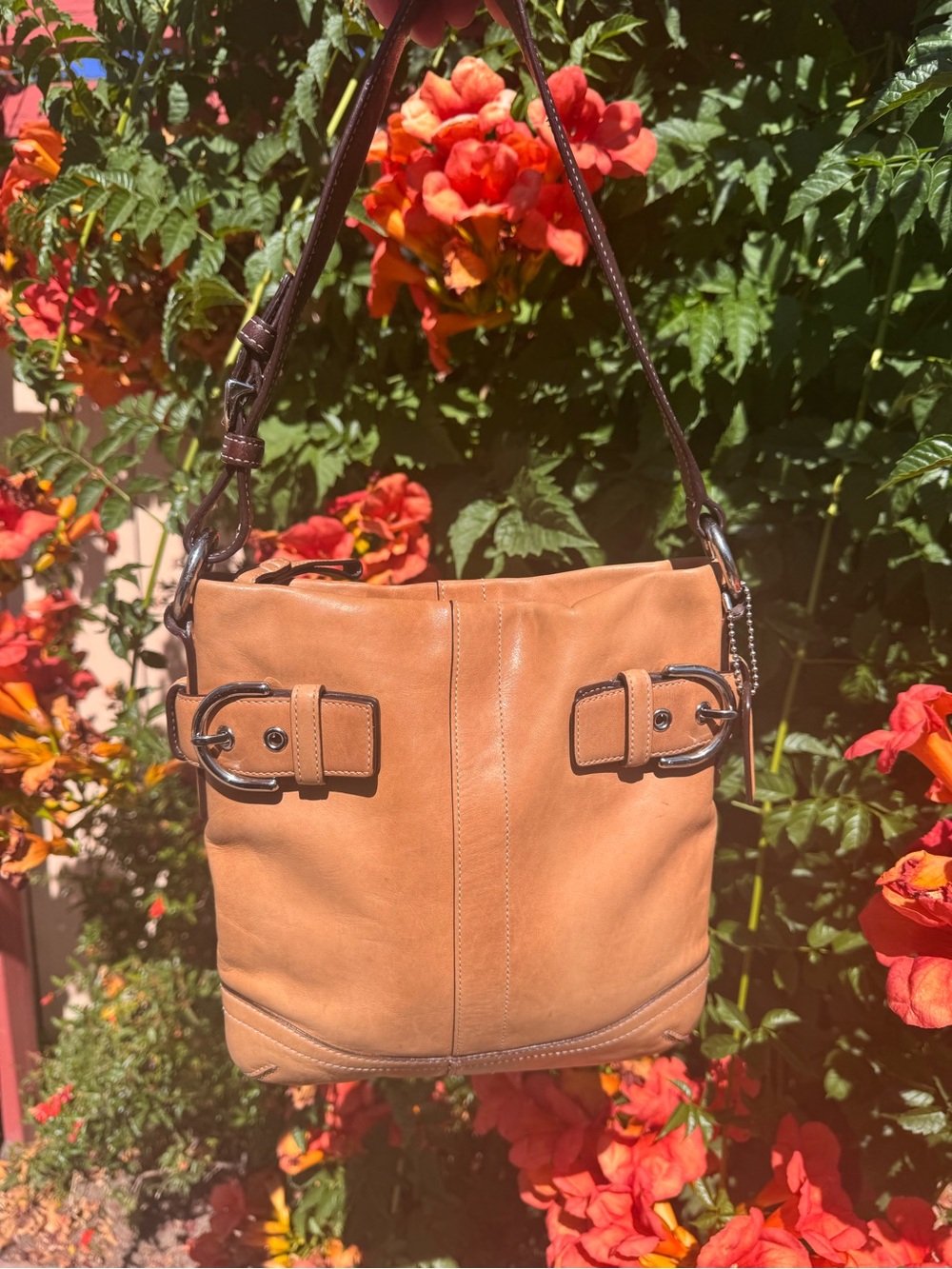 Vintage Coach Soho Slim Duffle Shoulder Bag